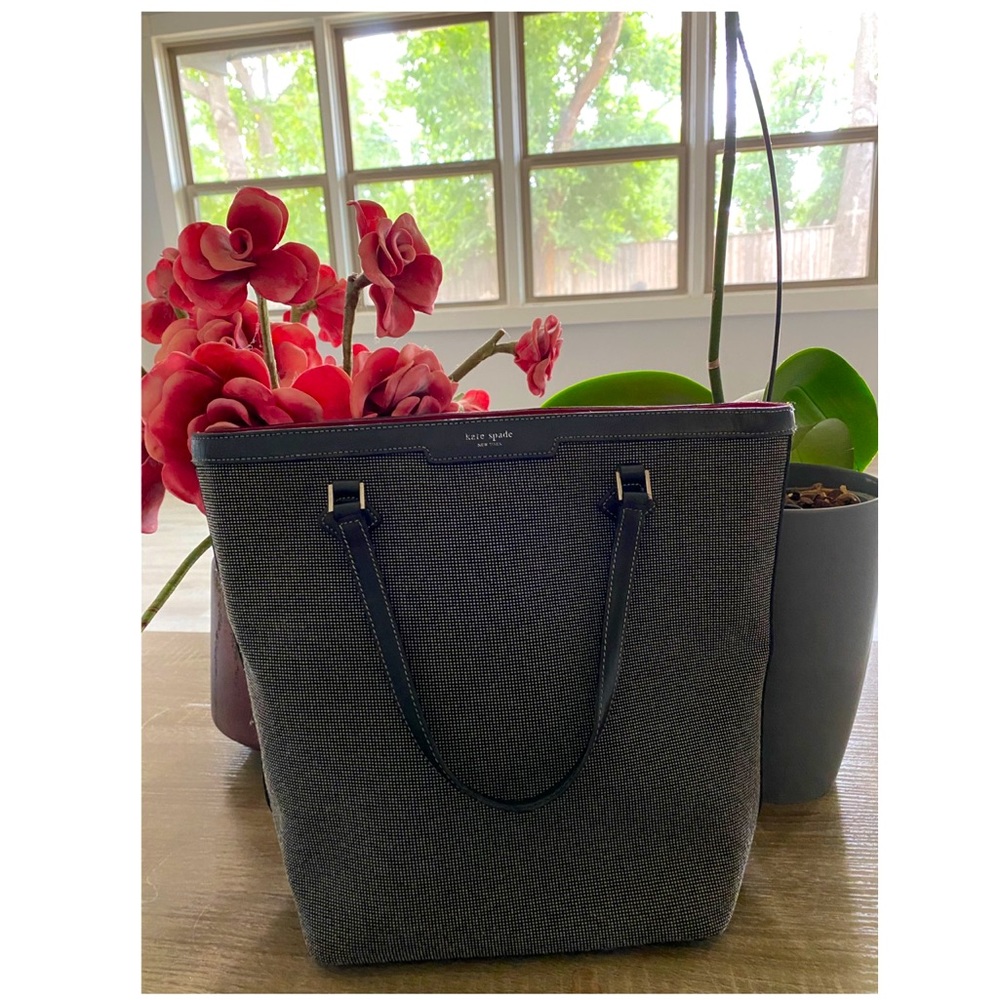 dark gray, textured handbag